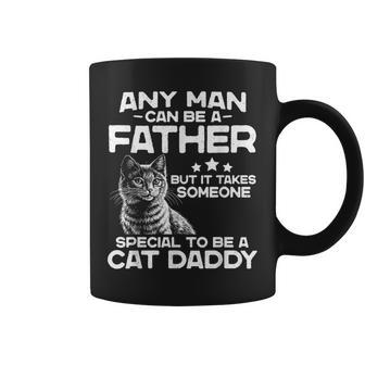 Retro Father But It Takes Someone Special To Be A Cat Daddy Coffee Mug - Thegiftio UK