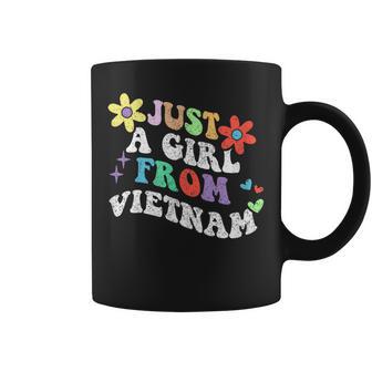 Retro Groovy Just A Girl Fromietnam Día De La Madre 2023 Taza de café - Regaloses