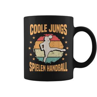 Retro Handball Kinder Coole Jungspielen Handball Tassen - Seseable