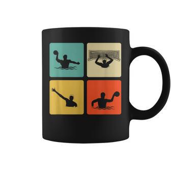 Retro Jugador De Polo Acuático En Divertido Waterpolo Taza de café - Regaloses
