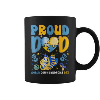 Retro Proud Dad World Down Syndrome Day Father Boy Men Coffee Mug - Thegiftio UK