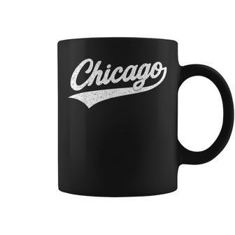 Retro Vintage Chicago Text Boy Girl Coffee Mug - Thegiftio UK