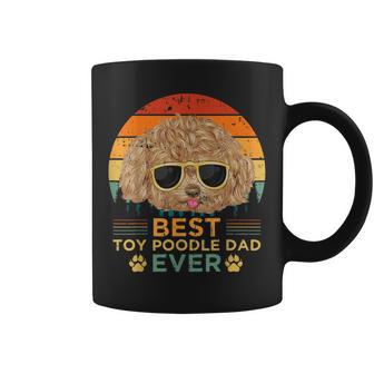 Retro Vintage Sunset Best Toy Poodle Dad Father's Day Coffee Mug - Monsterry
