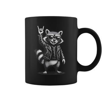 Retro Waschbär Rock Musik Geschenk Lustiger Wachbär Racoon Tassen - Seseable