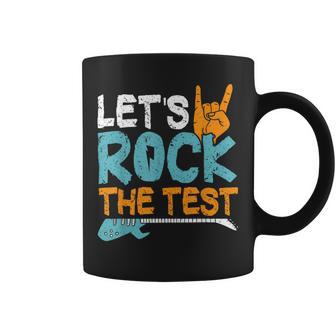 Rock And Roll Teacher Rock The Test Day Coffee Mug - Thegiftio UK
