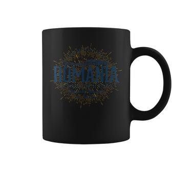 Romania レトロなスタイルのヴィンテージルーマニア コーヒーマグ - Kawaiitshirt