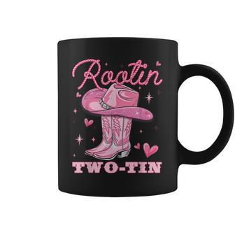 Rootin Two-Tin Cowgirl Western Rodeo 2Nd Birthday Girl Howdy Coffee Mug - Thegiftio UK