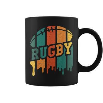 Rugby Jugador Retro Rugby Entrenador Deporte Fútbol Rugby Fans Taza de café - Regaloses