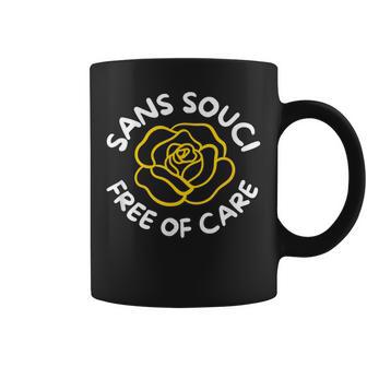 Sans Souci Free Of Care Yellow Rose Graphic Coffee Mug - Thegiftio UK