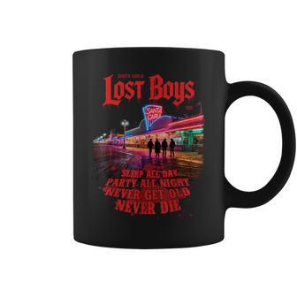 Santa Carla Retro 1987Ampirointage Horror Clásico Taza de café - Regaloses