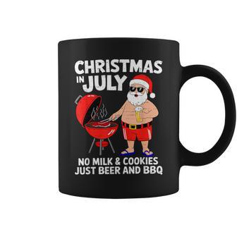 Santa No Milk Cookies Just Bbq Christmas In July Party Coffee Mug - Thegiftio UK