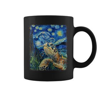 Sea Turtle Ocean Starry Night Painting Coffee Mug - Thegiftio UK