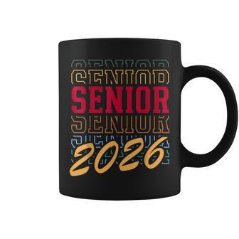 Senior Class Of 2026 Striped Graduate Student Graduation Coffee Mug - Thegiftio UK