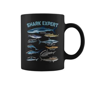 Shark Expert Guide Featuring 12 Species Whale To Hammerhead Coffee Mug - Thegiftio UK