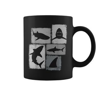 Shark Vintage Collage Ocean Lover Biologist Coffee Mug - Thegiftio UK