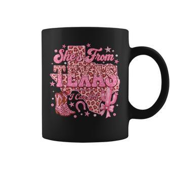 She's From Texas I Can Tell Retro Vintage Texas's Girl Coffee Mug | Mazezy