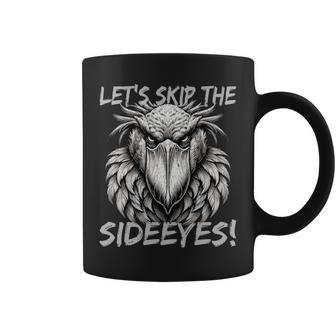 Sideeyes シュービルコウノトリの子育てをスキップしましょう 長袖tシャツ コーヒーマグ - Kawaiitshirt