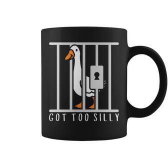 Got Too Silly Goose Humor Minimal Trendy Animal Lovers Coffee Mug - Thegiftio