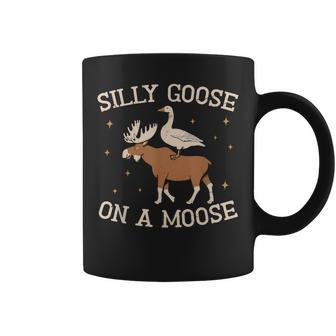 Silly Goose On A Moose Meme Wildlife Nature Animal Coffee Mug - Thegiftio UK