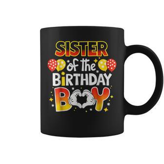 Sister Of The Birthday Boy Matching Family Birthday Party Coffee Mug - Thegiftio UK