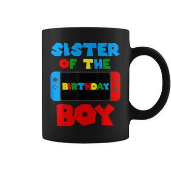 Sister Of The Birthday Boy Matching Video Game Birthday Coffee Mug - Thegiftio UK