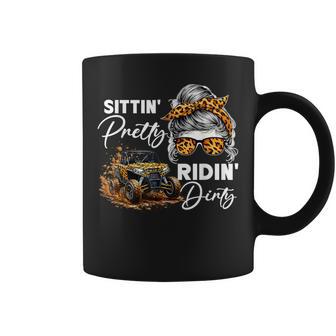 Sitting Pretty Riding Dirty Utv Sxs Offroading Side B Y Side Coffee Mug - Monsterry