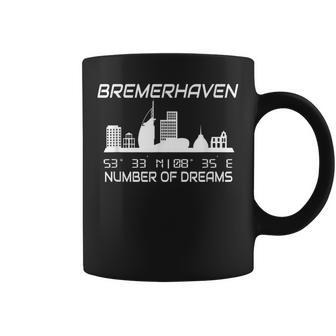 Skyline Bremerhaven Koordinaten Gpsilhouette Bremerhaven Tassen - Seseable