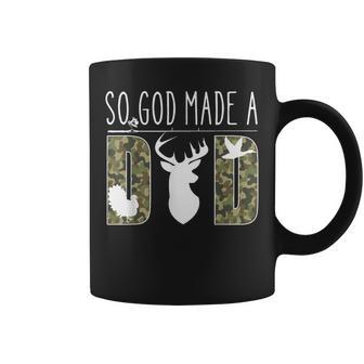 So God Made A Dad Camo Hunting Father’S Day Deer Duck Coffee Mug - Monsterry