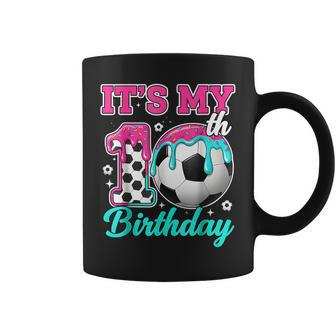 Soccer 10 Year Old Ice Cream Drip Youth 10Th Birthday Boy 10 Coffee Mug - Thegiftio UK