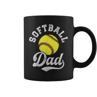 Softball Dad Fathers Day Fastpitch Fastball Ball Sport Coffee Mug - Thegiftio UK