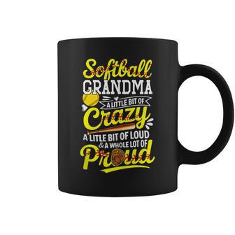 Softball Lover Grandma Loud And A Whole Lot Of Proud Coffee Mug - Thegiftio UK