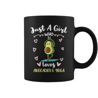 Sólo Una Chica Que Ama Los Aguacates Y El Yoga Taza de café - Regaloses
