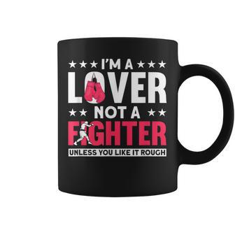 Soy Un Amante No Un Luchador Boxeo De Boxeadores Divertido Taza de café - Regaloses