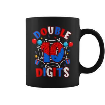 Spider Web 10Th Birthday Boy 10 Spider Ten Double Digits Coffee Mug - Thegiftio UK
