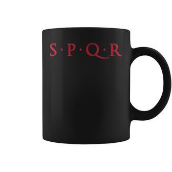 Spqrenatus Populus Que Romanus República Romana Roma Roma Roja Taza de café - Regaloses