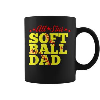All Star Softball Dad Father's Day Present Coffee Mug - Thegiftio UK