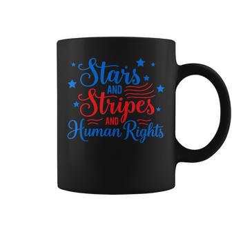 Stars Stripes Human Rights 250 Years Equality 2 Side Coffee Mug - Thegiftio UK