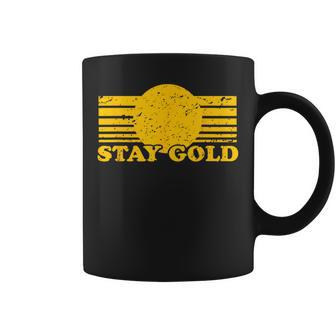 Stay Gold Ponyboy Outsiders 本 映画 小説 レトロ コーヒーマグ - Kawaiitshirt