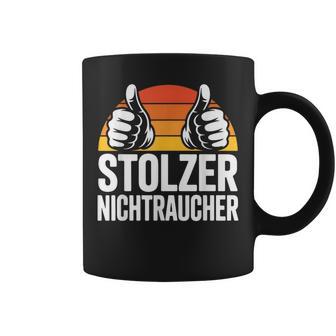 Stolzer Nichtraucher Retro Look Tassen - Seseable