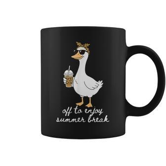 Summer Break Silly-Goose Teacher Off Duty Last-Day Of School Coffee Mug - Thegiftio UK