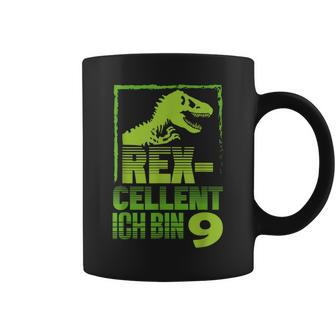 T-Rex Dino Desin Für Einen Dino Geburtstag 9 Jahre Tassen - Seseable