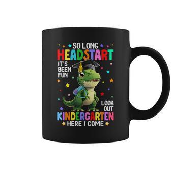 T Rex Dinosaur So Long Headstart Kindergarten Here I Come Coffee Mug - Thegiftio UK