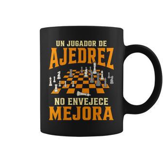 Tablero De Ajedrez Un Jugador De Ajedrez No Envejece Taza de café - Regaloses