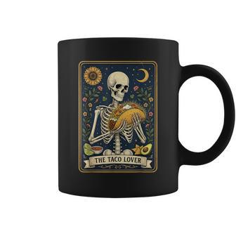 The Taco Lover Tarot Card Tacos Mexican Skeleton Coffee Mug - Thegiftio