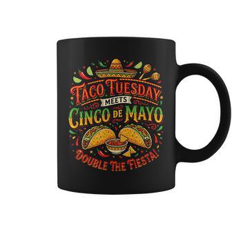 Taco Tuesday Cinco De Mayo Fiesta Tacos Holiday Mashup Fun Coffee Mug - Monsterry