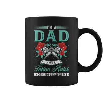 Tattoo Artist Dad Estudio De Tatuajes Tatuador Papá Taza de café - Regaloses