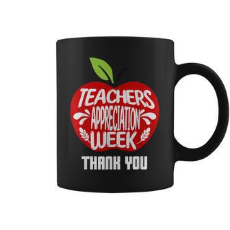 To All My Teachers Thank You Teacher Appreciation Week Apple Coffee Mug | Mazezy