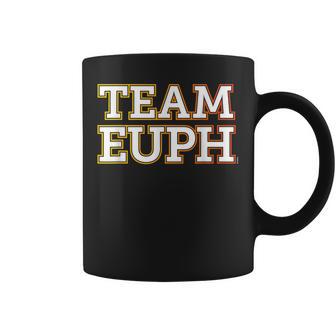 Team Euph Team Euphonium 吹奏楽部「チームユーフ」 おかしなユーフォニアム コーヒーマグ - Kawaiitshirt
