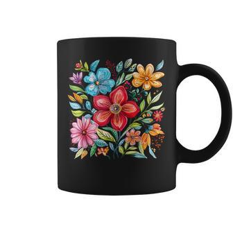 Thème De Jardin Coloré Floralibrant Pour Les Amateurs De Printemps Tasse - Cadeauxyz