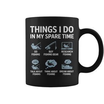 Things I Do In My Spare Time Fishing Fisherman Humor Coffee Mug - Thegiftio UK